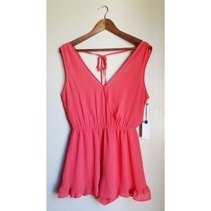 ASTR Coral Romper